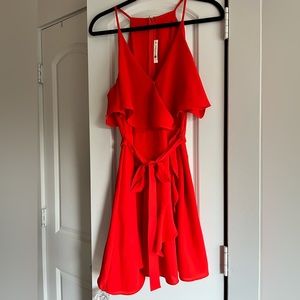 Impeccable Pig Flowy Red Dress